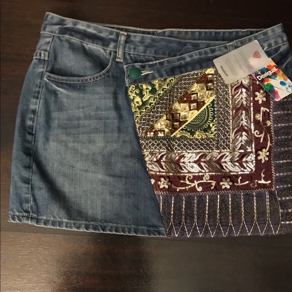 Desigual Dresses & Skirts - for @vabfashion 2x Host Pick Desigual Denim Skirt